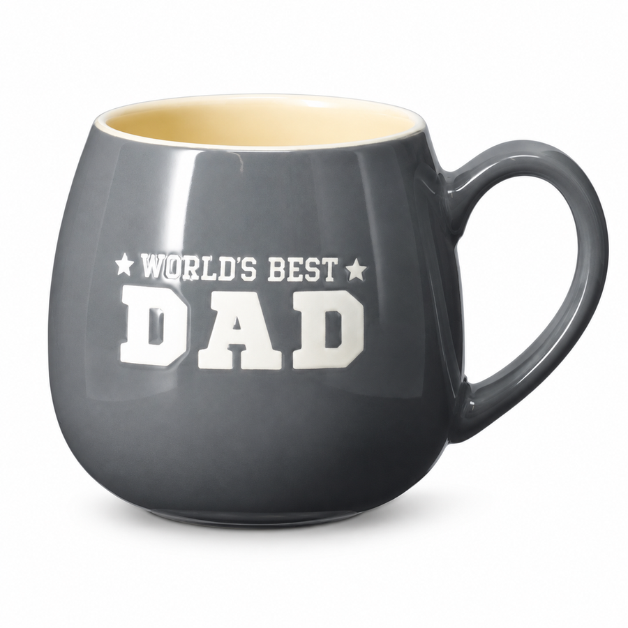 Tazza World's Best Dad grigio - 440 ml