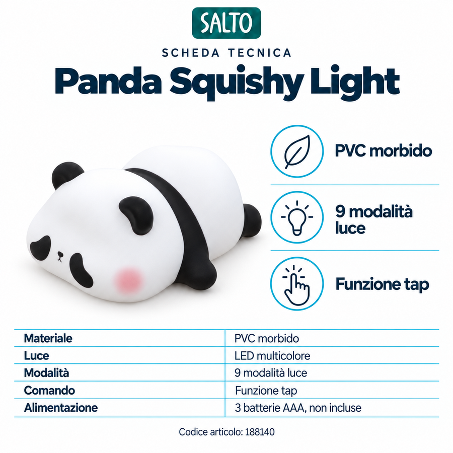 Panda Squishy Light