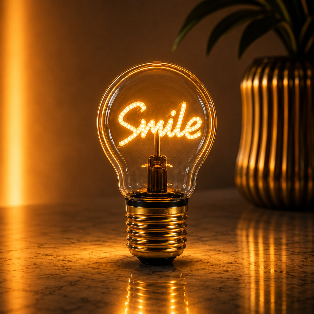 Magic Glow Smile Neon Bulb LED Lamp