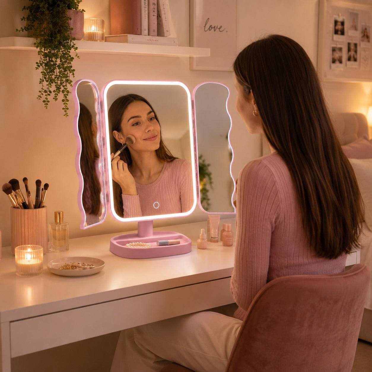 Double Wave Cosmetic Mirro Light