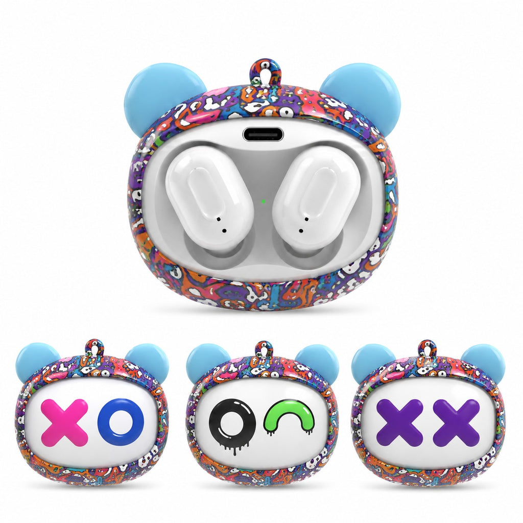 FLIPBUDS Urban - Auricolari Wireless con 3 Espressioni