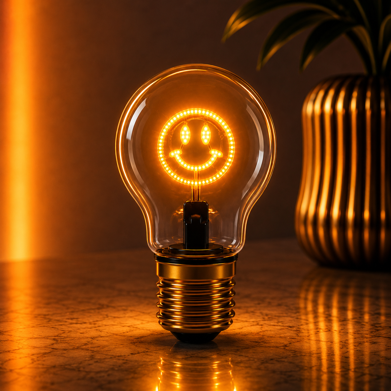 Magic Happy Face Bulb LED Lamp