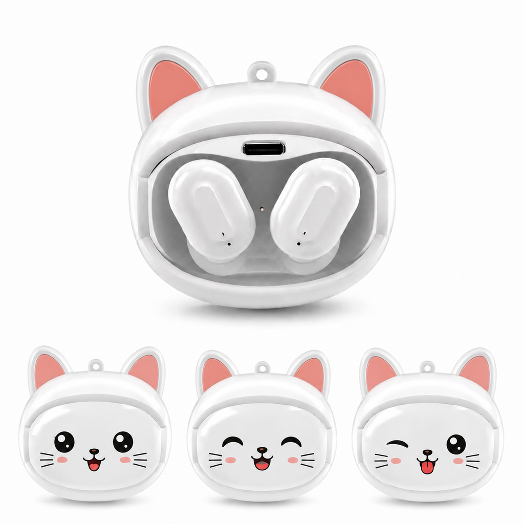 FLIPBUDS Felix - TWS Earbuds with Interchangeable Emoticons