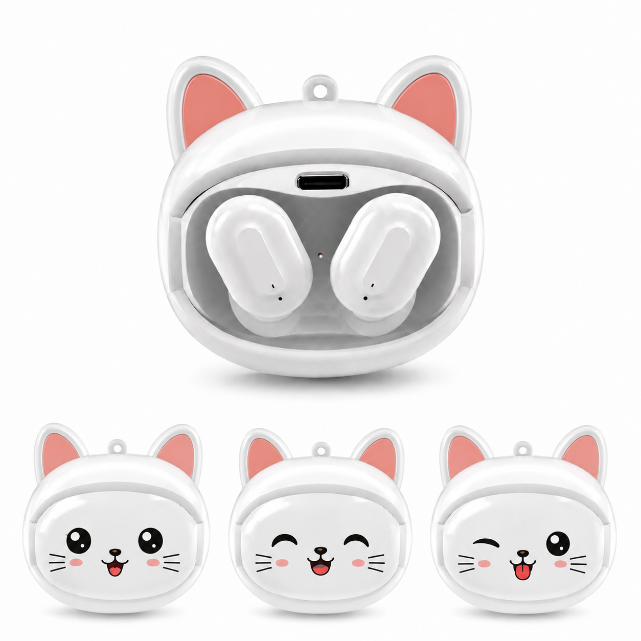 FLIPBUDS Felix - TWS Earbuds with Interchangeable Emoticons