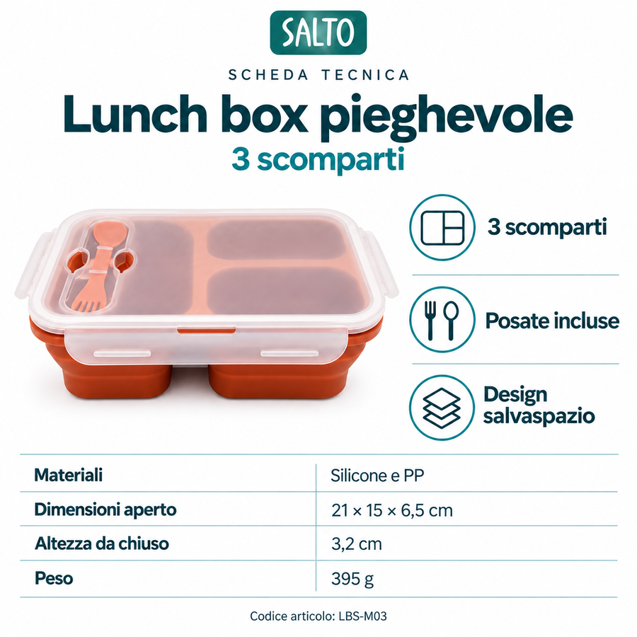Salto Magic Lunch Box · 3 scomparti