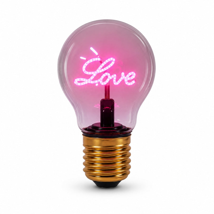 Magic Glow Love Script Bulb LED Lamp