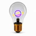 Magic Saturn Neon Bulb LED Lamp