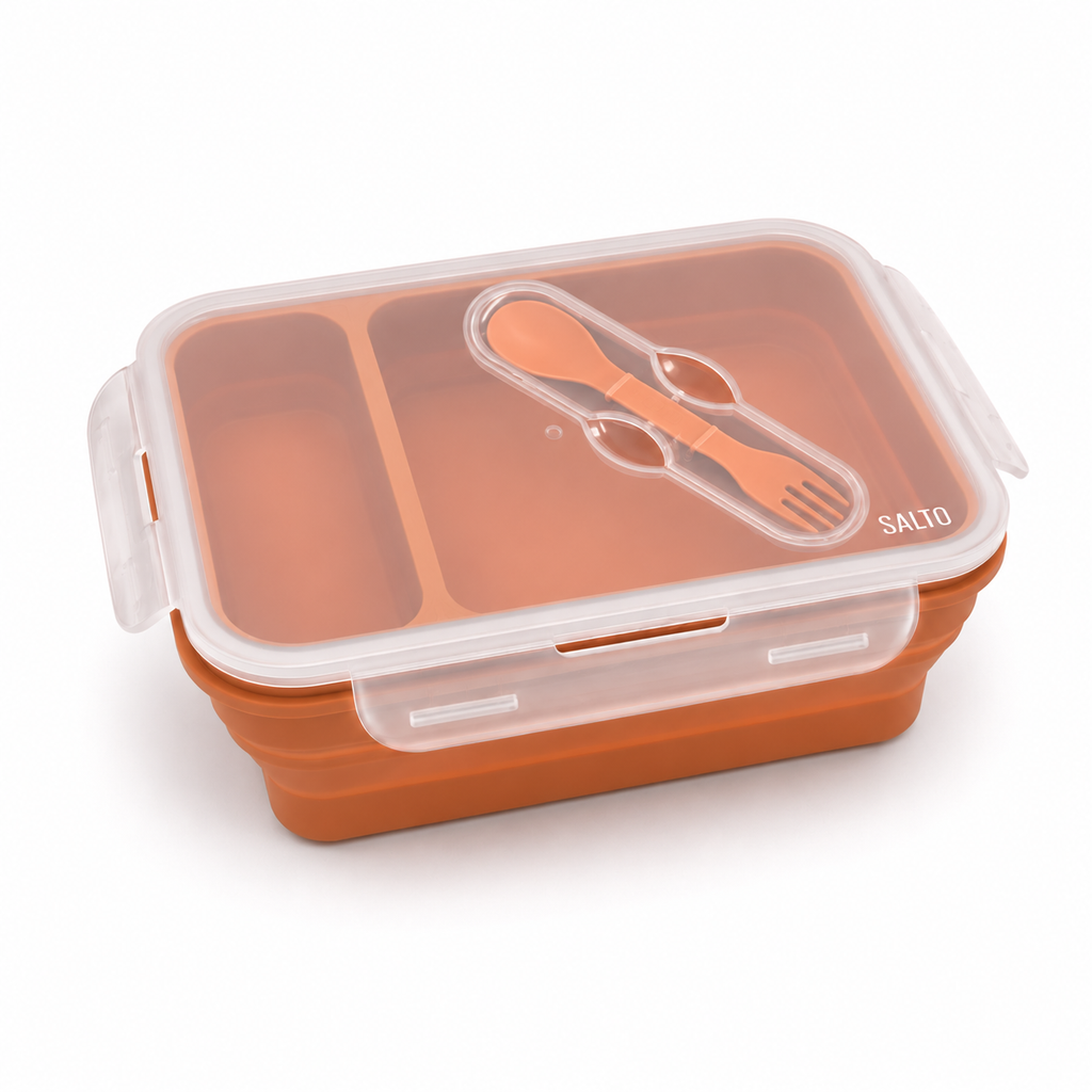 SALTO Magic Lunch Box 2 Compartments - Silicone Lunch Box
