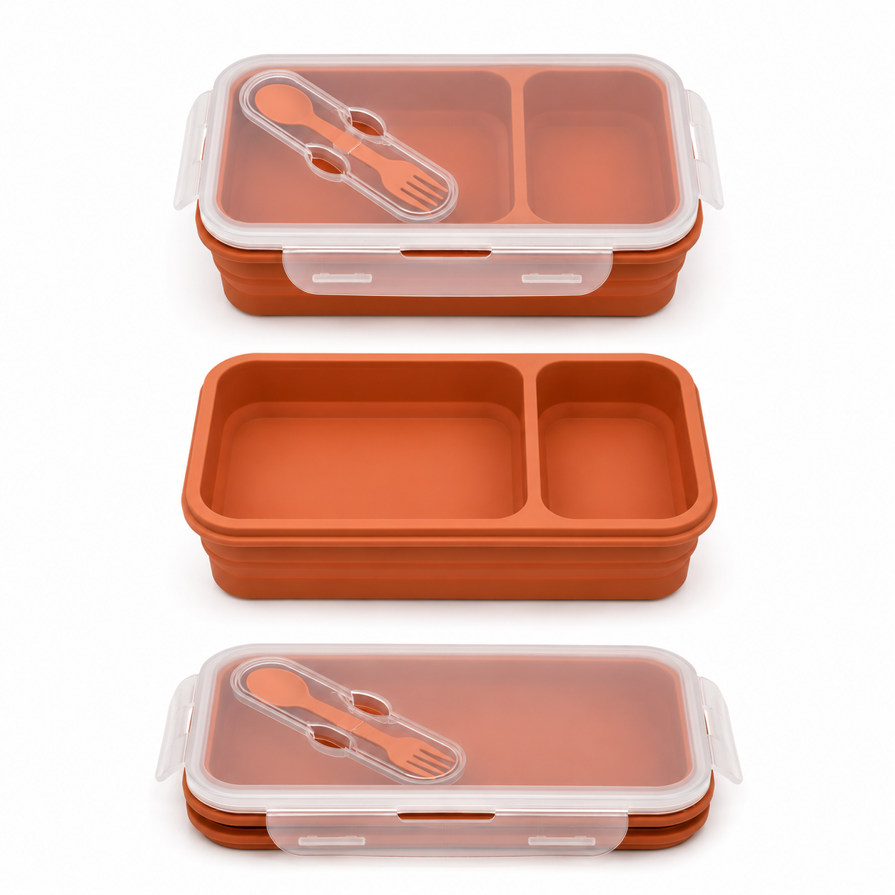 SALTO Magic Lunch Box 2 Comparti - Silicone Lunch Box