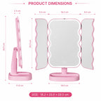Double Wave Cosmetic Mirror Light