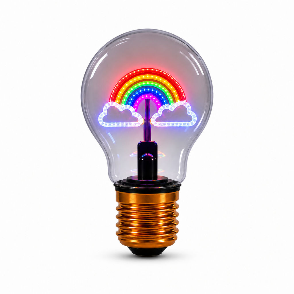 Magic Glow Rainbow Glow Bulb LED Lamp