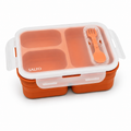 SALTO Magic Lunch Box 3 Compartments - Collapsible Silicone Lunch Box