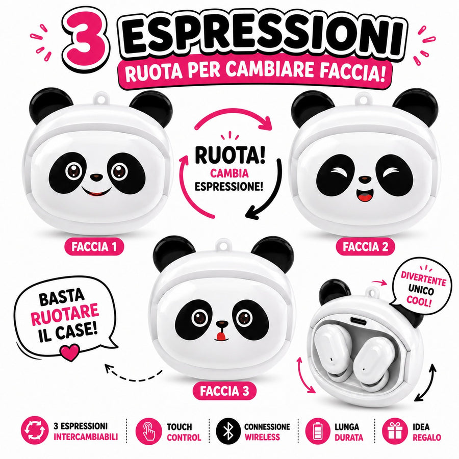 Flipbuds Panda · Auricolari wireless