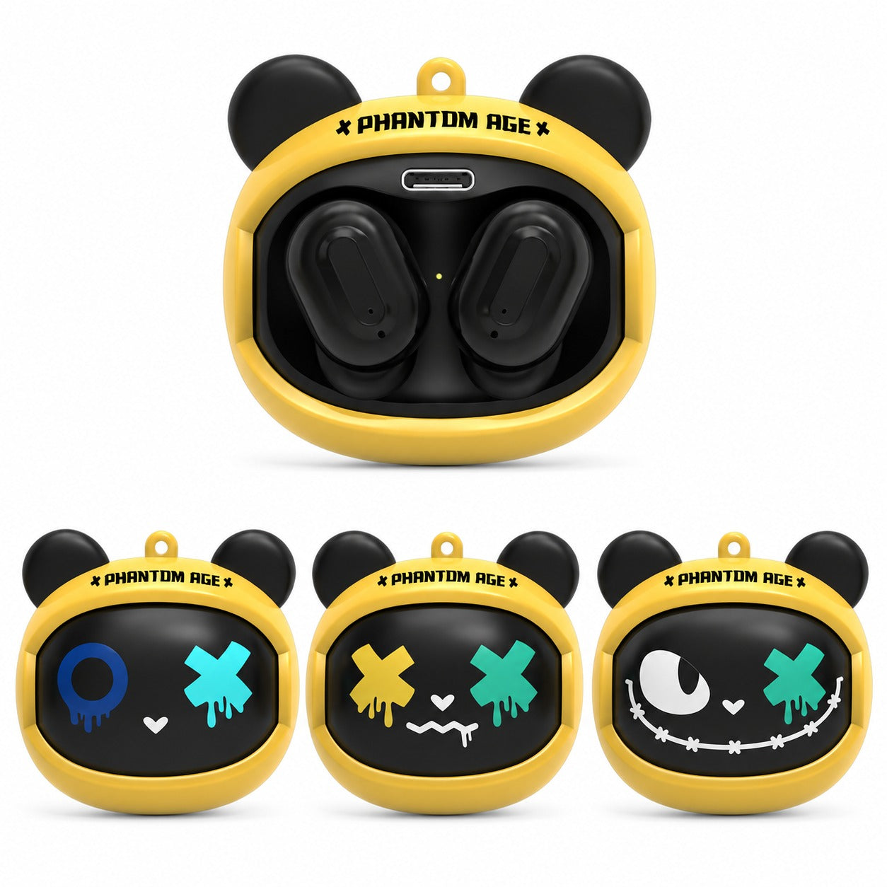 FLIPBUDS Phantom Giallo - Auricolari Wireless Neon Style