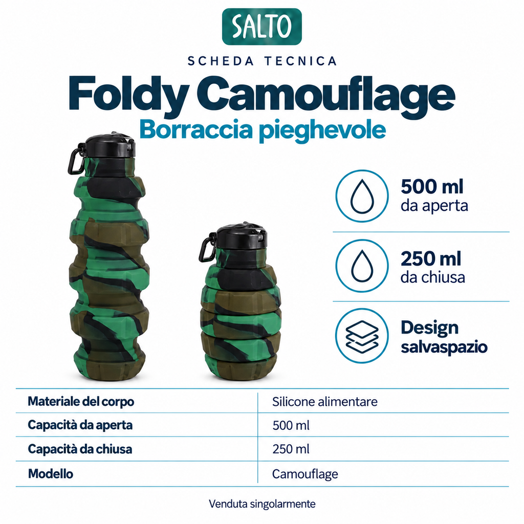 Salto Foldy · Camouflage 500 ml