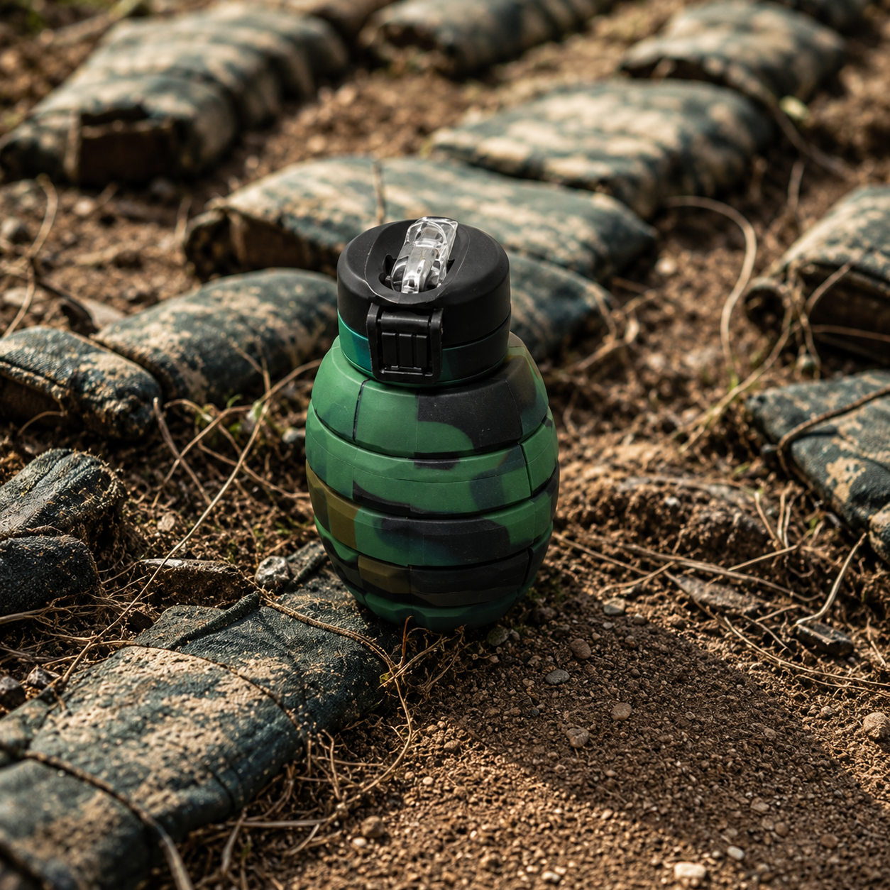 SALTO Foldy Bottle - Camouflage 550ml