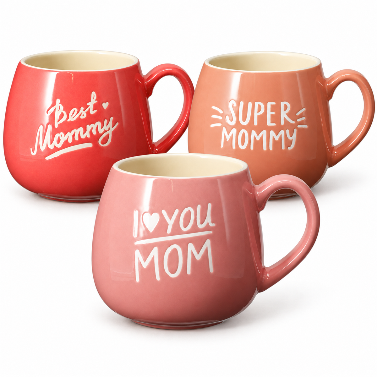 Promo Mamma · Set 3 tazze da 440 ml