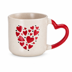Tazza Cuori con manico a cuore, 350 ml