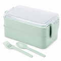 Lunch box verde a due livelli, 900 ml