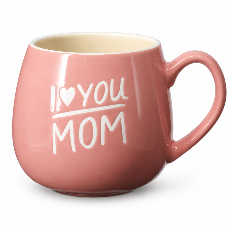 Tazza I Love You Mom rosa da 440 ml
