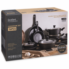 Set pentole e padelle antiaderenti in alluminio forgiato, 16 pezzi