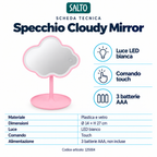 Magic Glow Cloudy Mirror - Specchio Led