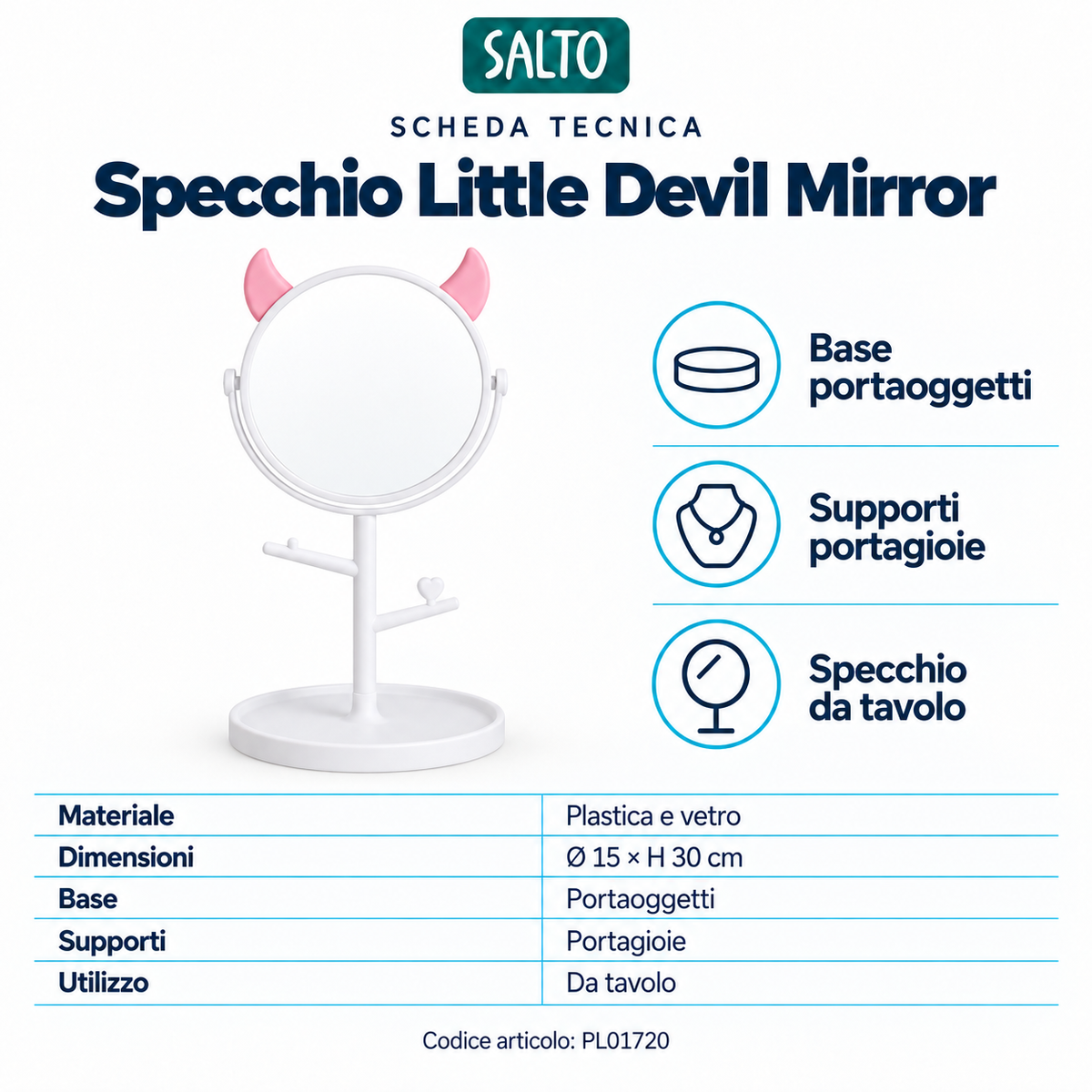 Magic Glow Little Devil Mirror