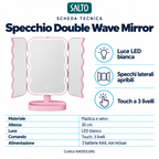 Double Wave Cosmetic Mirror Light