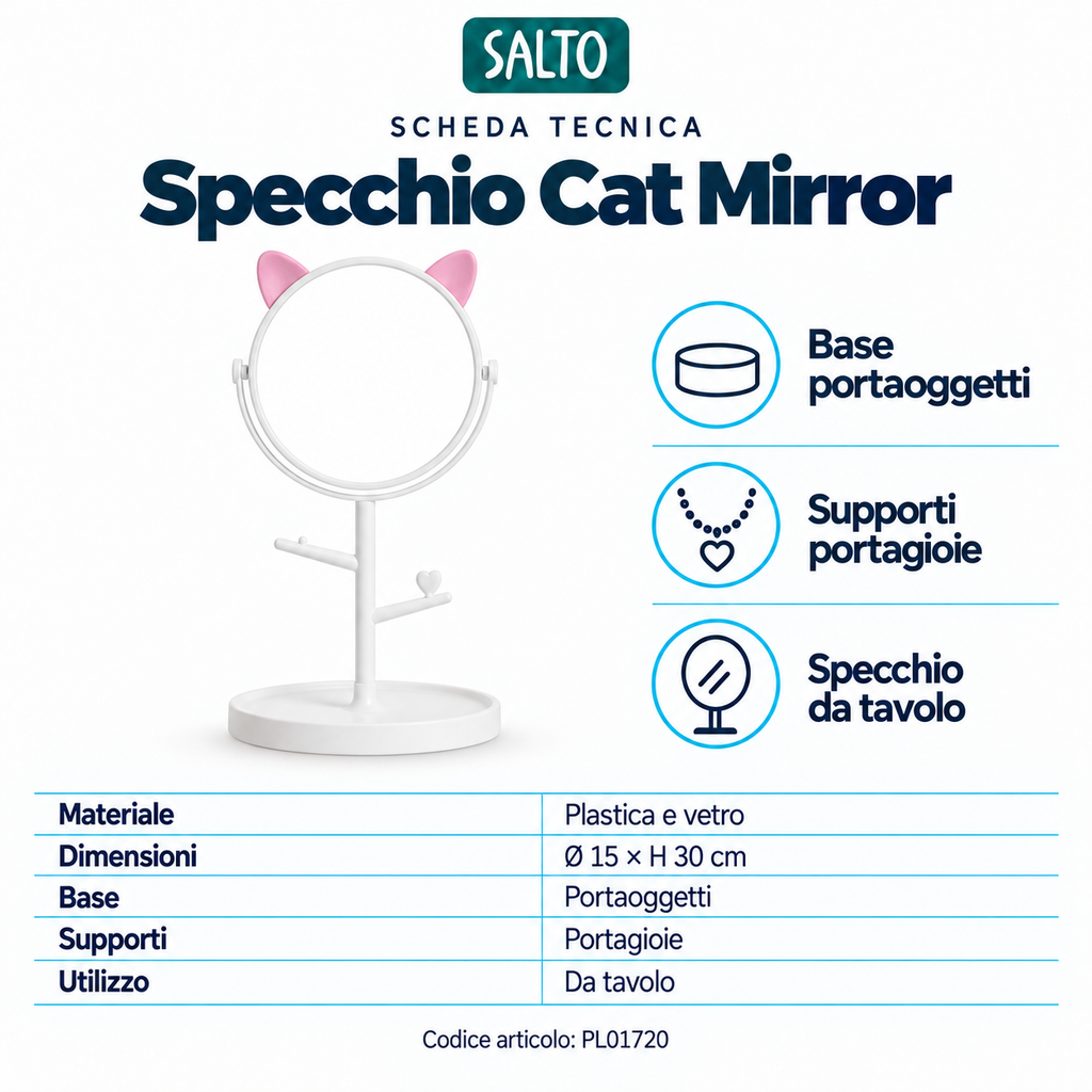 Magic Glow Cat Mirror