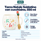 Tazza Natale Soldatino con cucchiaino, 550 ml