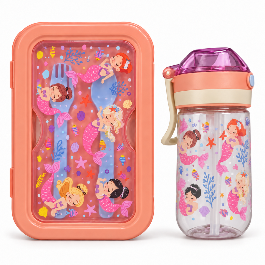 BentoBox Sirenette – Set lunch box e borraccia