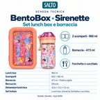BentoBox Sirenette – Set lunch box e borraccia