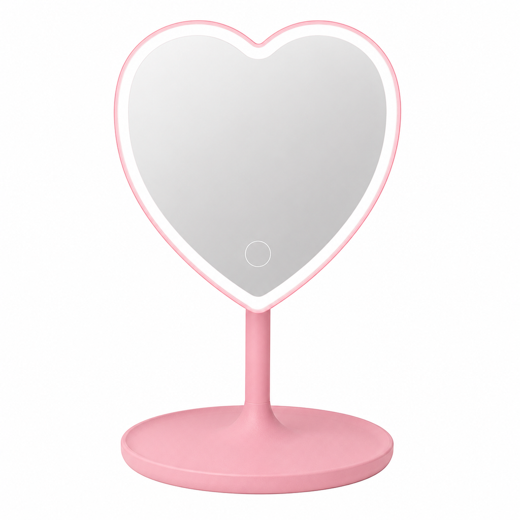 Magic Glow Heart Mirror - LED Mirror