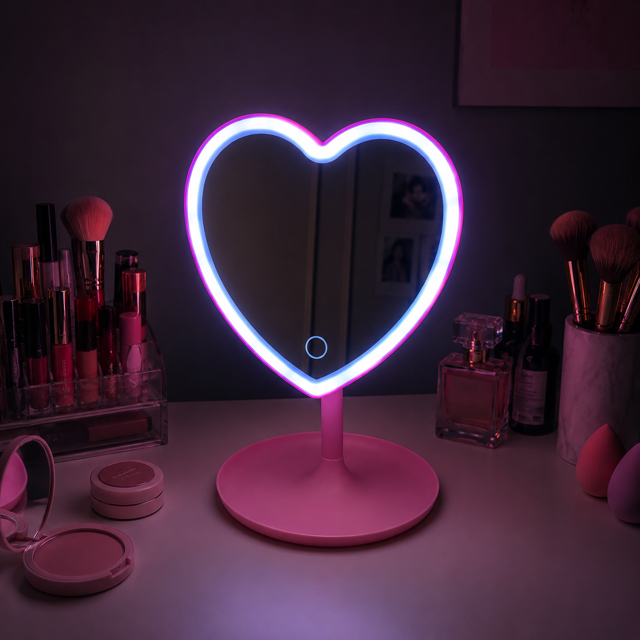 Magic Glow Heart Mirror - Specchio Led